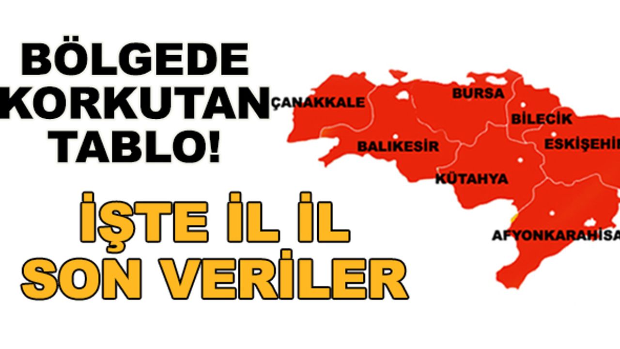 Bölgede korkutan tablo! İşte il il son veriler...