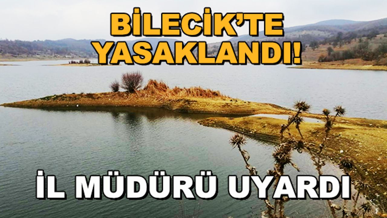 Bilecik'te yasaklandı! İl Müdürü uyardı