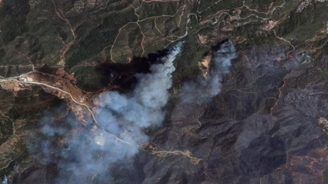 Bakanlık paylaştı... İşte yangınların uydu görüntüleri