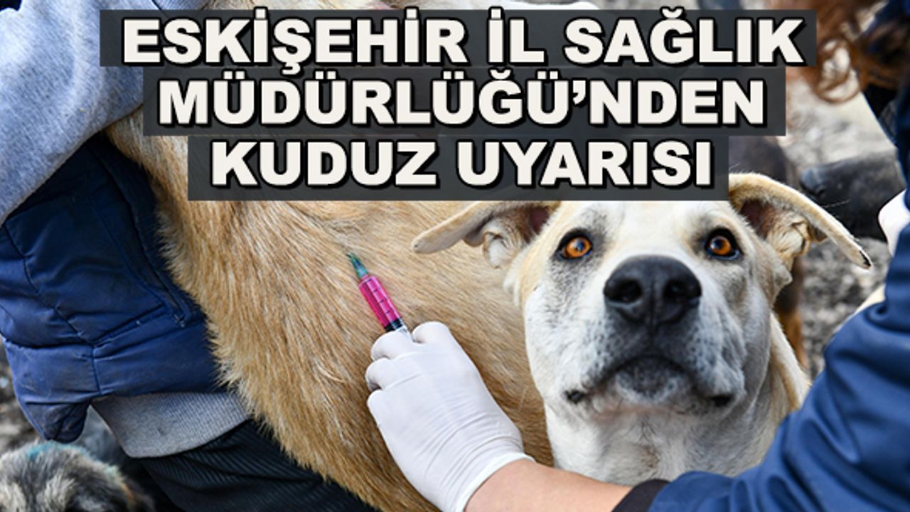 Eskişehir İl Sağlık Müdürlüğü'nden kuduz uyarısı