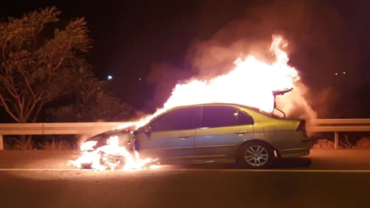 Seyir halinde patladı, alev topuna döndü!