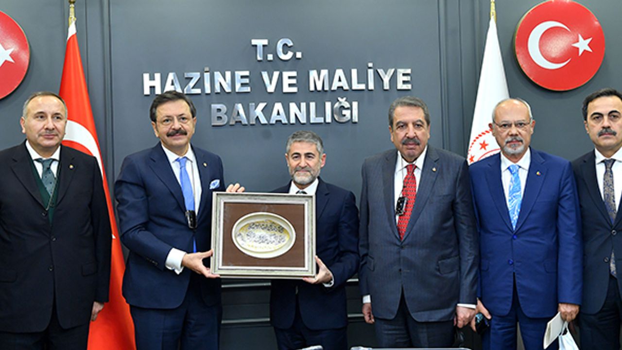 TOBB'dan Bakan Nebati'ye ziyaret... Ömer Zeydan da katıldı