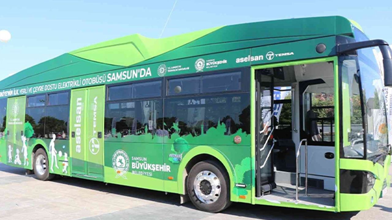 Samsun yerli elektrikli otobüslere geçiyor