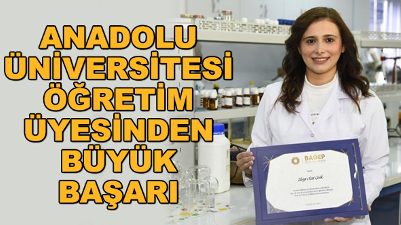 Anadolu Üniversitesi öğretim üyesinden büyük başarı