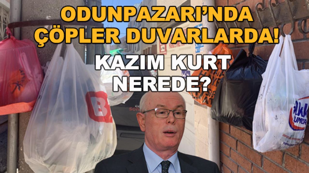 Odunpazarı'nda çöpler duvarlarda! Kazım Kurt nerede?