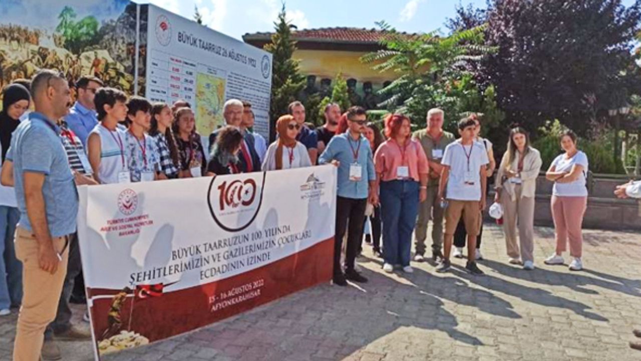 Şehit çocukları Büyük Taarruz’un başladığı mekanları gezdi