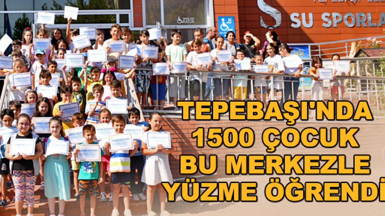 Tepebaşı'nda 1500 çocuk bu merkezle yüzme öğrendi