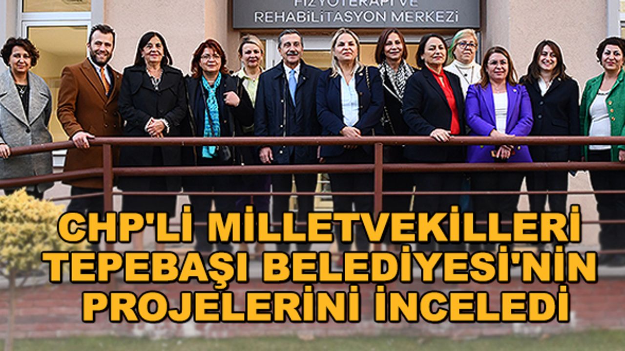 CHP'li milletvekilleri Tepebaşı Belediyesi'nin projelerini inceledi