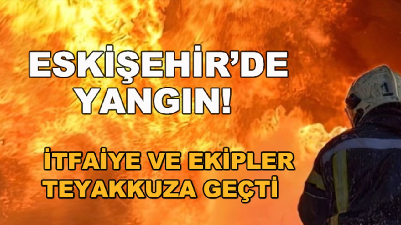 Eskişehir'de yangın! İtfaiye ve ekipler teyakkuza geçti