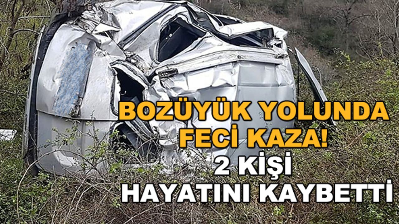 Bozüyük yolunda feci kaza! 2 kişi hayatını kaybetti