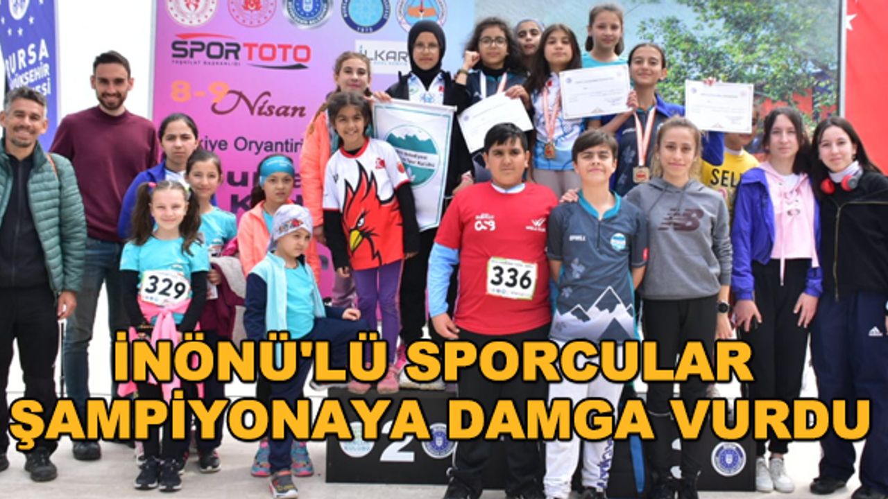 İnönü'lü sporcular şampiyonaya damga vurdu