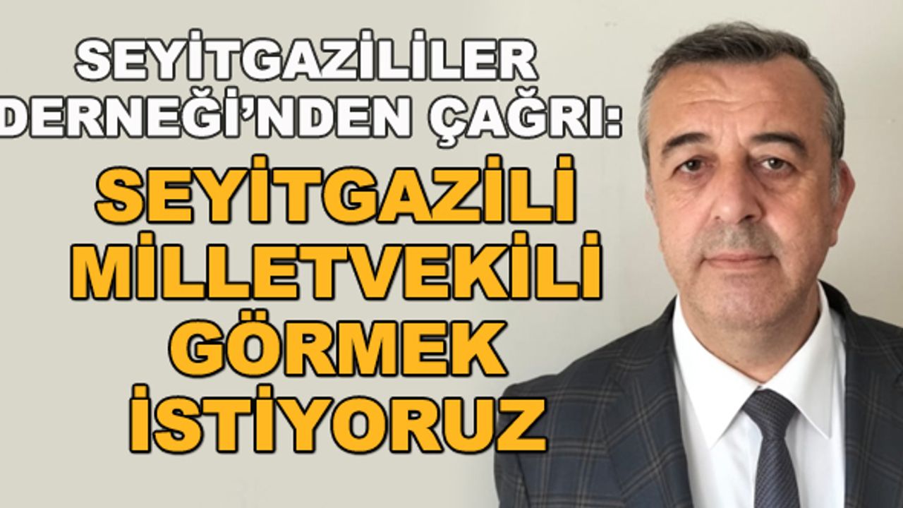 Seyitgazililer Derneği'nden çağrı: Seyitgazili milletvekili görmek istiyoruz