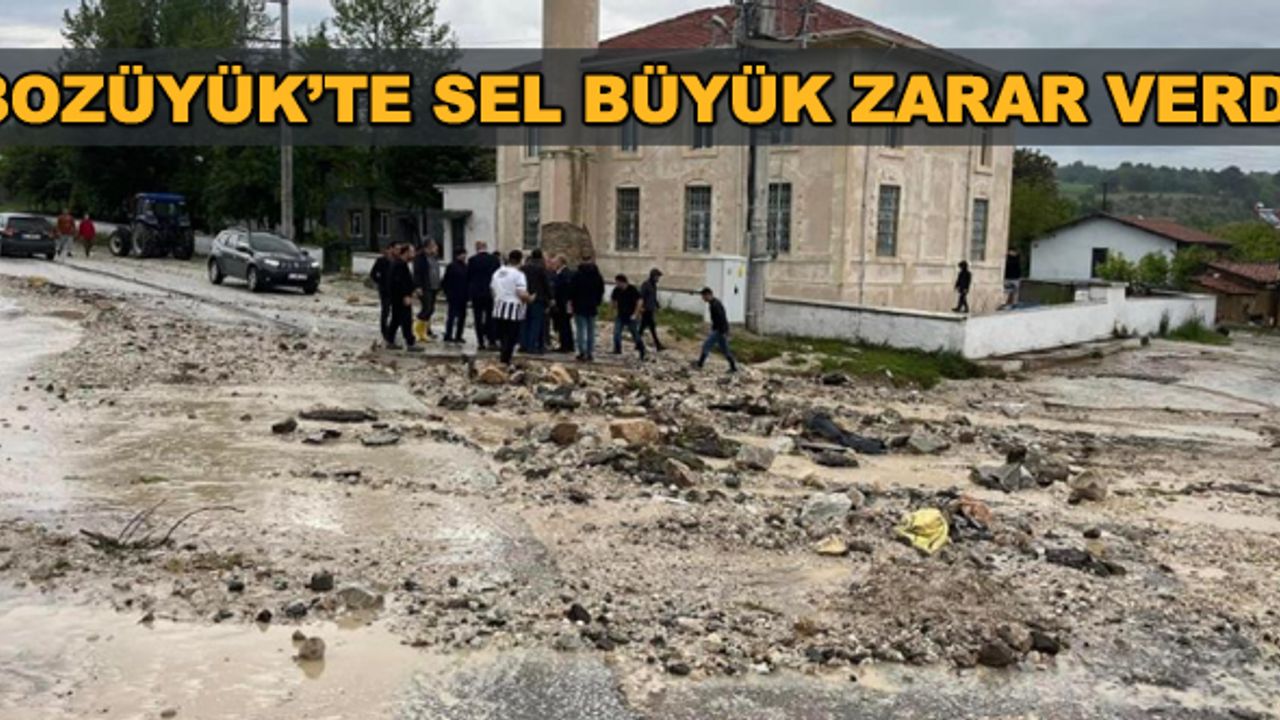 Bozüyük'te sel büyük zarar verdi