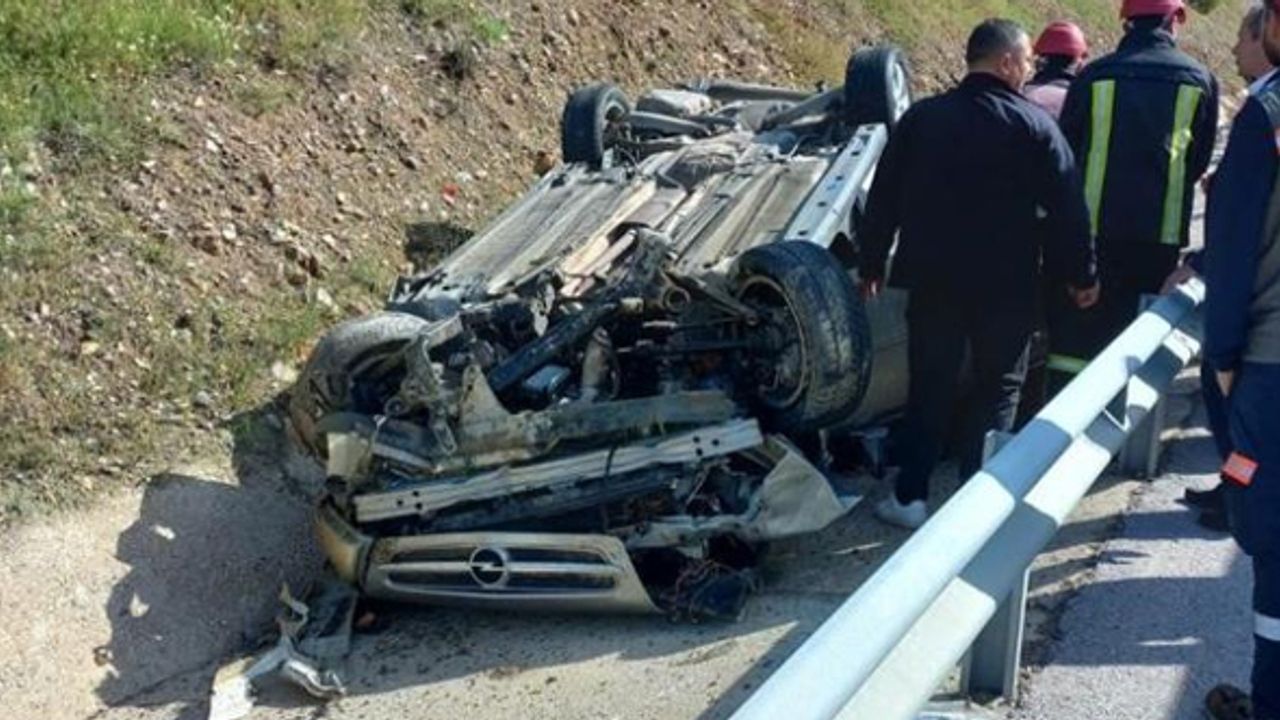 Kütahya'da trafik kazası! 2 yaralı