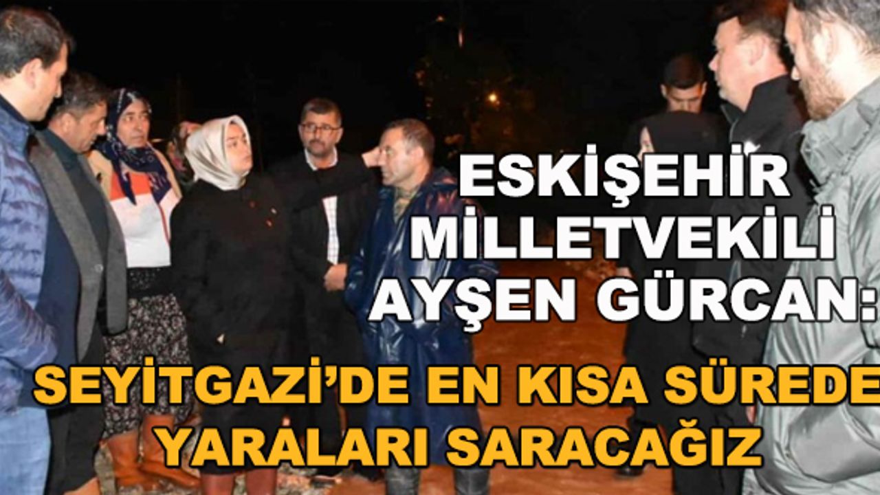 Eskişehir Milletvekili Ayşen Gürcan: Seyitgazi'de en kısa sürede yaraları saracağız