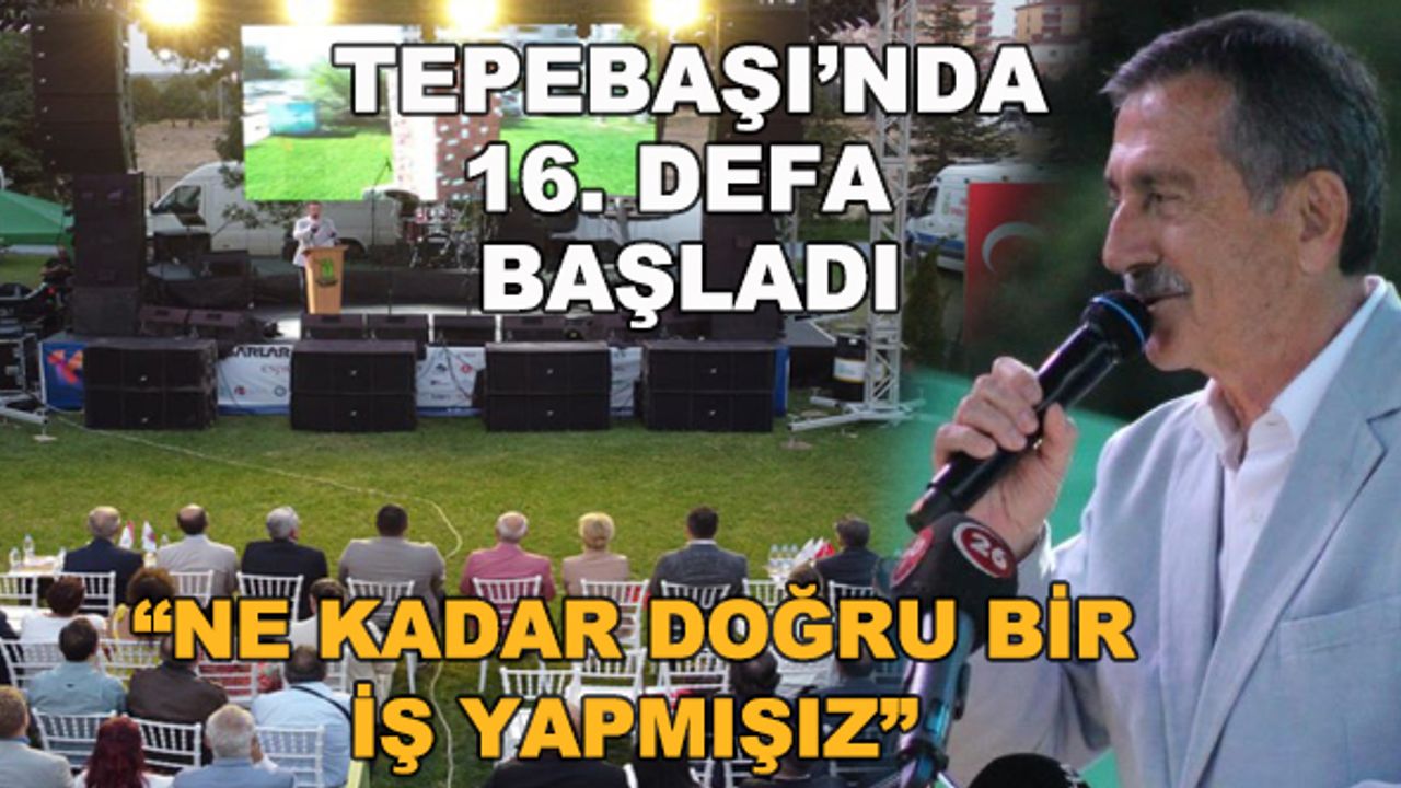 Tepebaşı'nda 16. defa başladı... "Ne kadar doğru bir iş yapmışız"