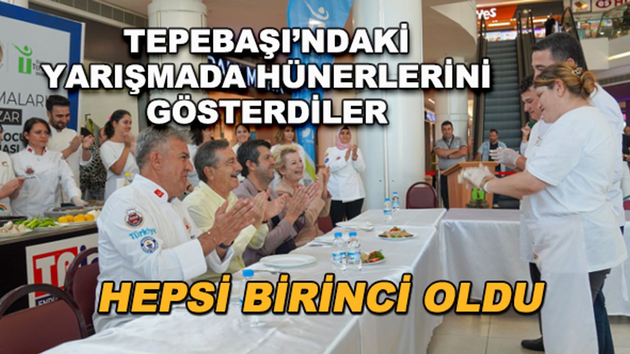 Tepebaşı'ndaki yarışmada hünerlerini sergilediler... Hepsi birinci oldu