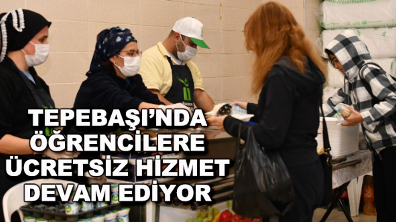 Tepebaşı'nda öğrencilere ücretsiz hizmet devam ediyor