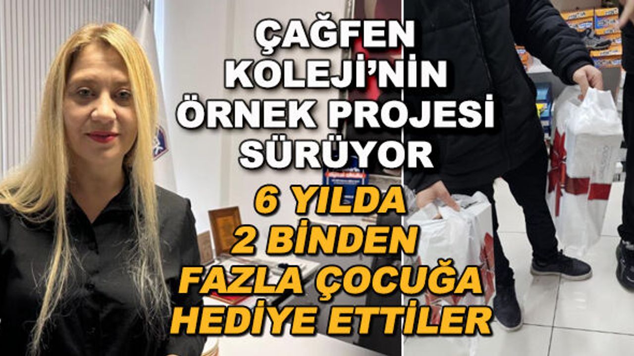 Eskişehir'de Çağfen Koleji'nin örnek projesi sürüyor... 6 yılda 2 binden fazla çocuğa hediye ettiler