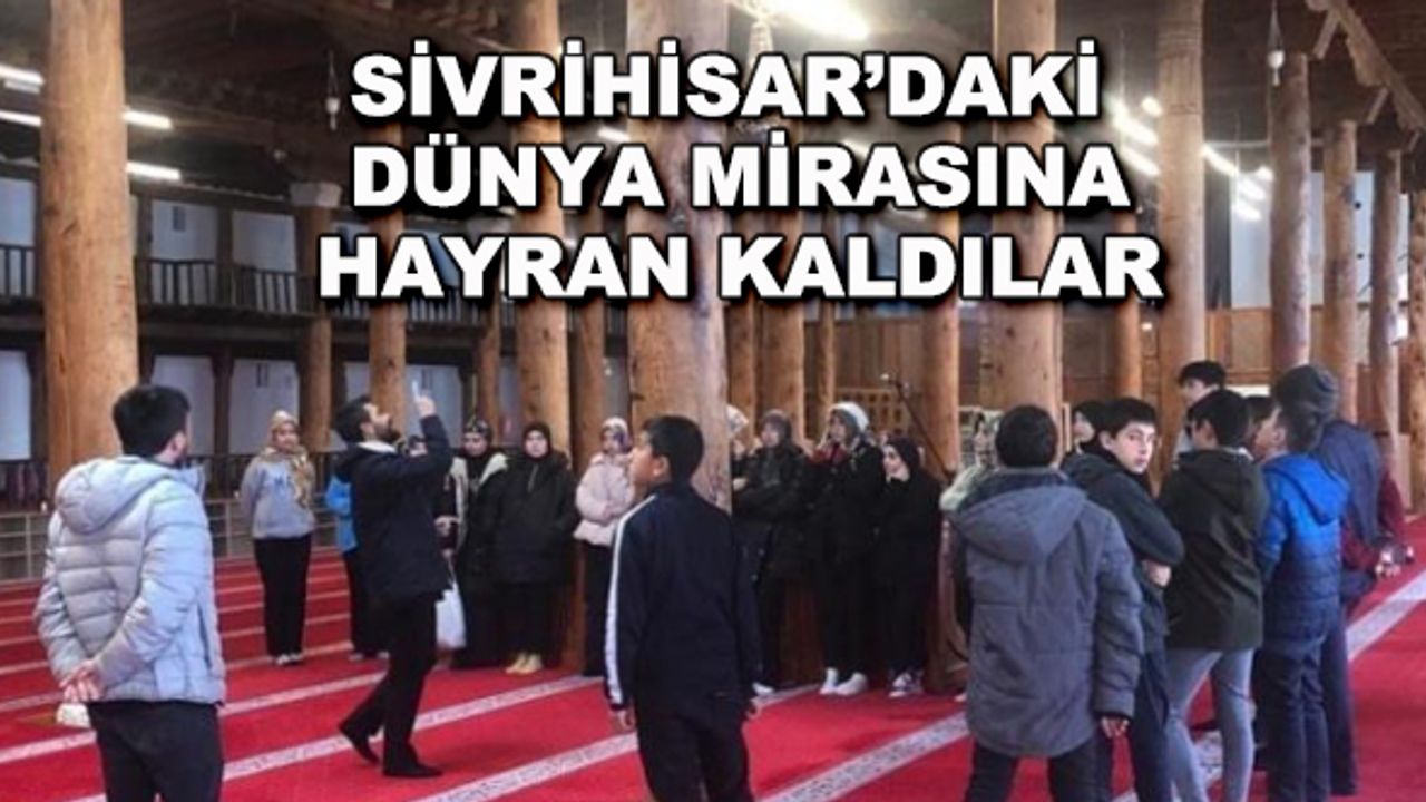 Sivrihisar'daki dünya mirasına hayran kaldılar