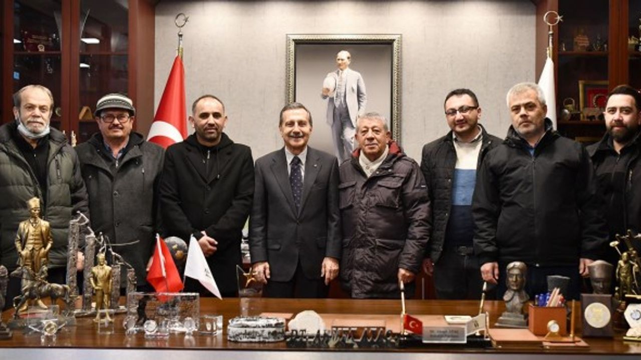 Yeni Bağlar esnafından Ahmet Ataç'a ziyaret