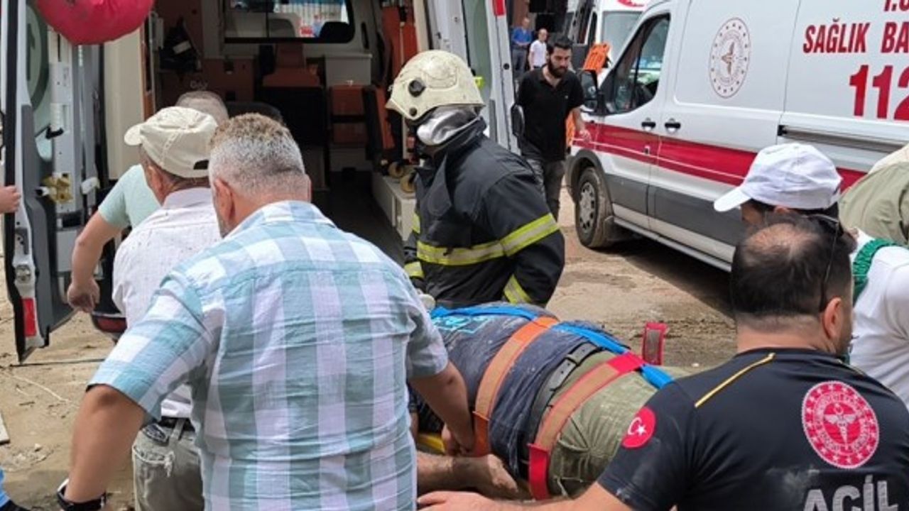 Kütahya'daki inşaatta kaza! 5 işçi yaralandı