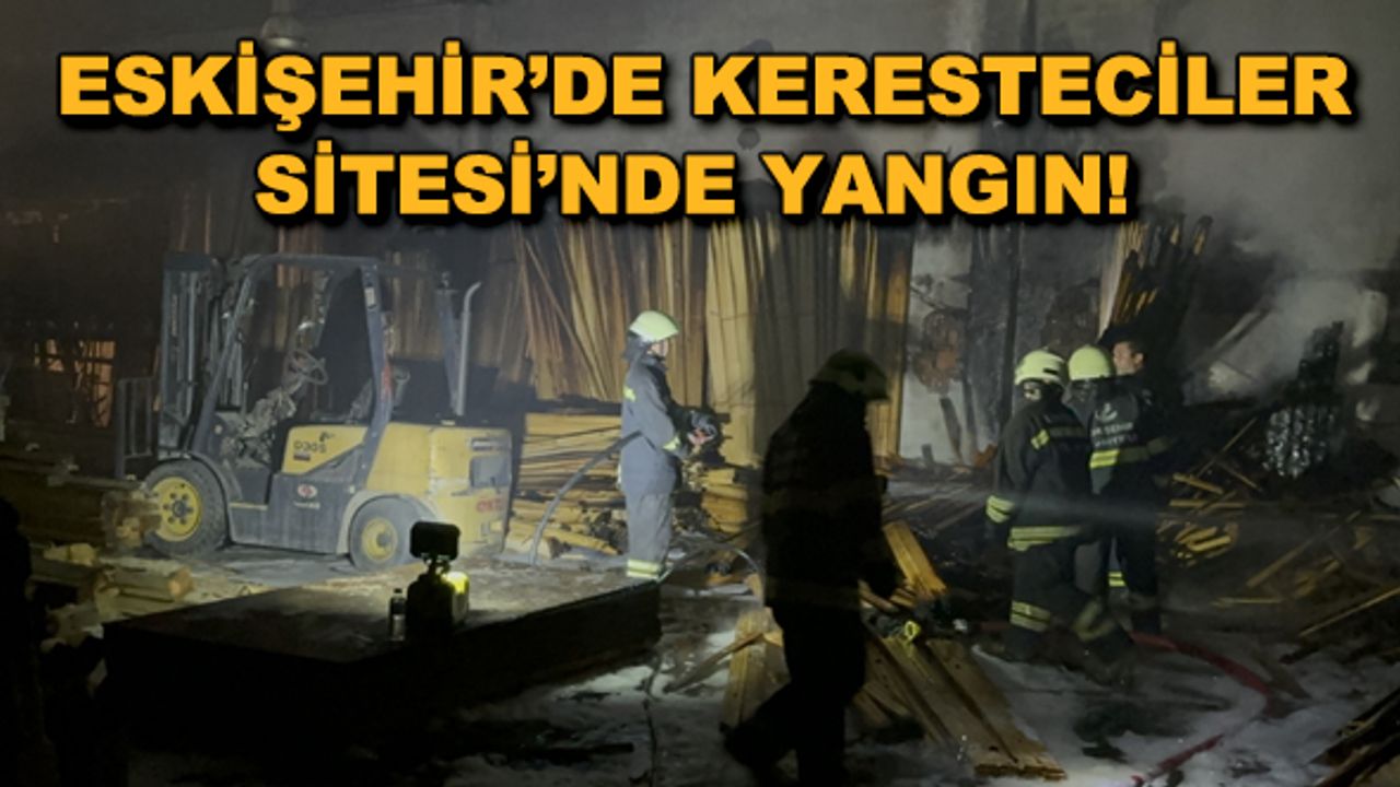 Eskişehir'de Keresteciler Sitesi'nde yangın!