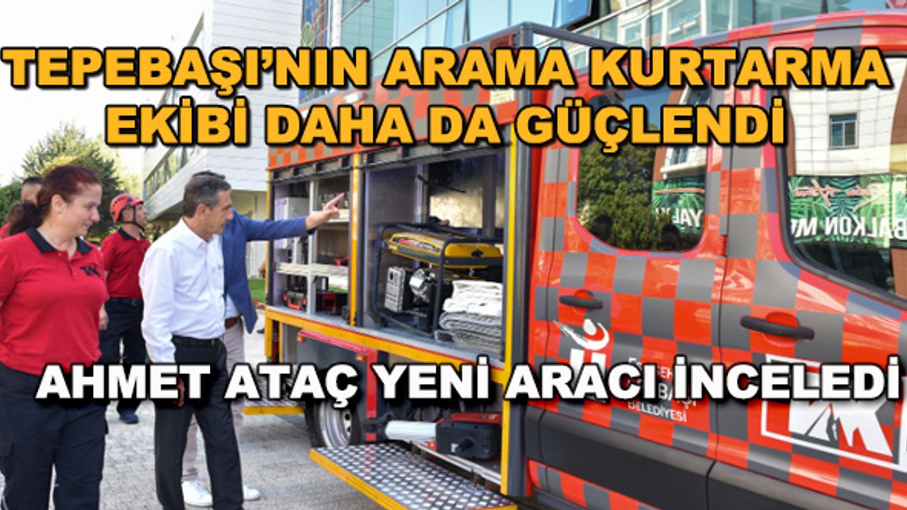 Tepebaşı'nın arama kurtarma ekibi daha da güçlendi