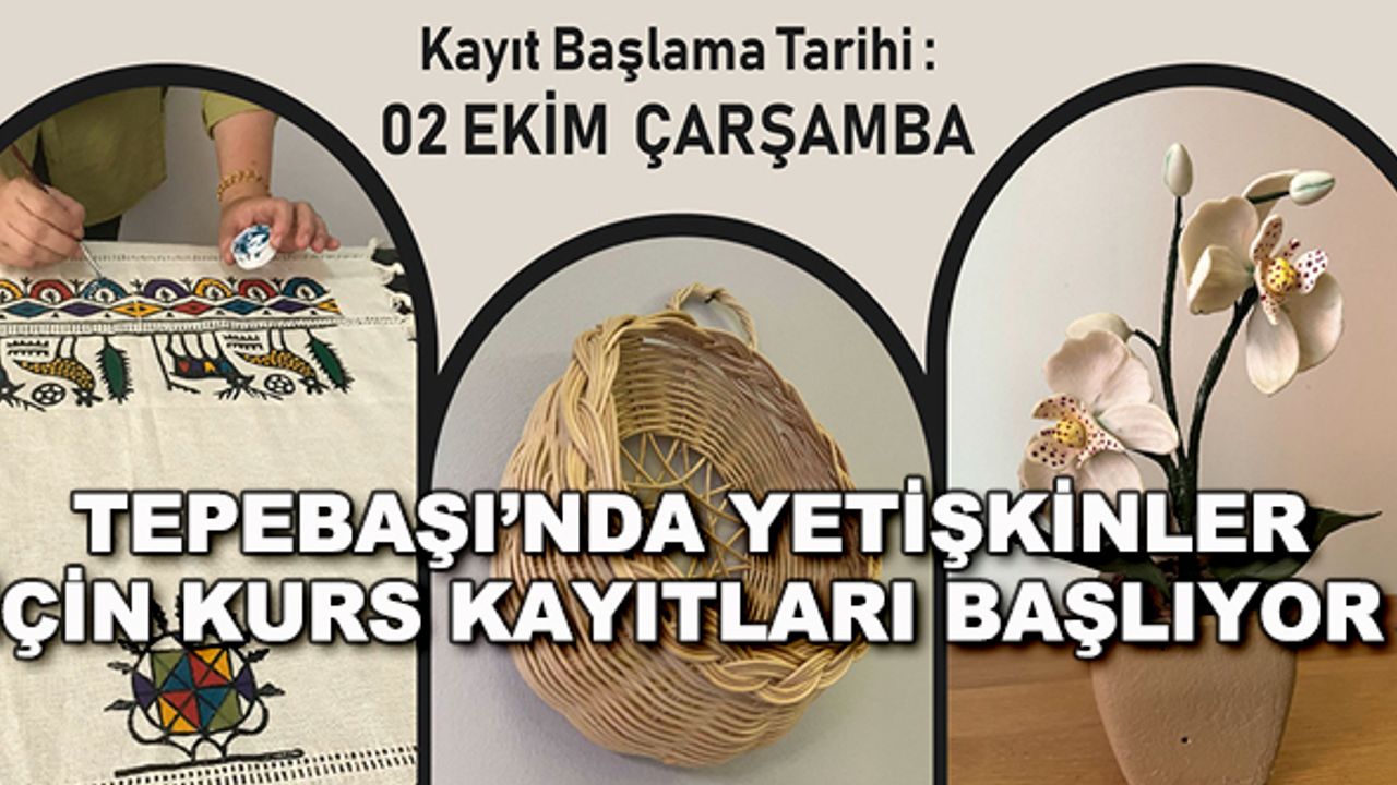 Tepebaşı'nda yetişkinler için kurs kayıtları başlıyor