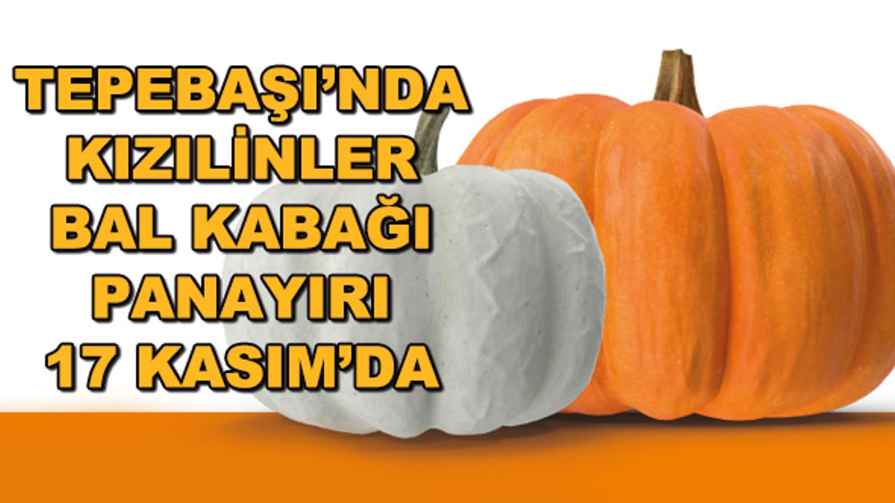 Tepebaşı'nda Kızılinler Bal Kabağı Panayırı 17 Kasım'da