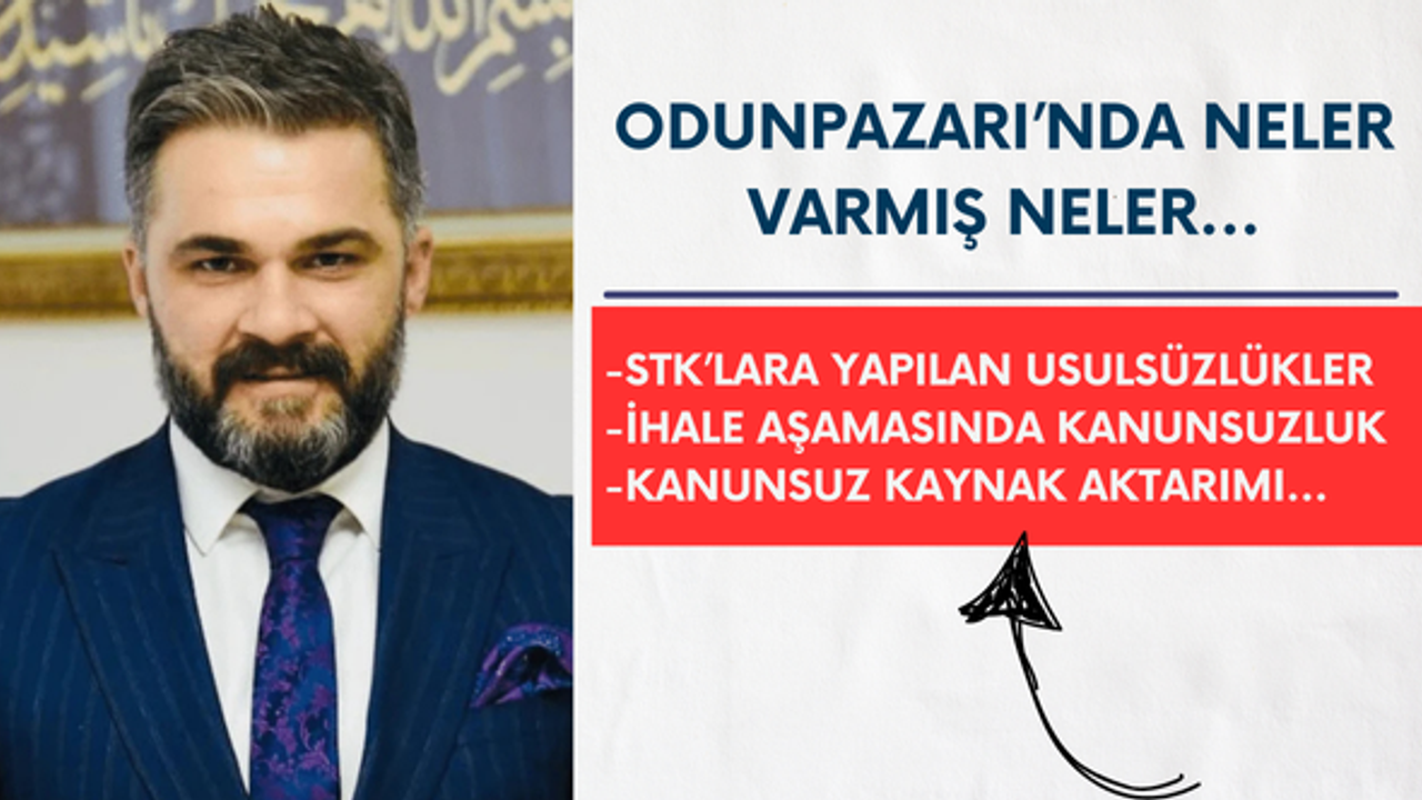 Hasan Burgaz Odunpazarı ile ilgili Sayıştay raporuna giren konuları paylaştı