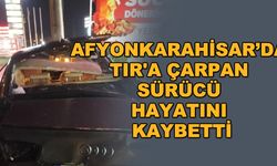 Afyonkarahisar’da TIR'a çarpan sürücü hayatını kaybetti