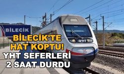 Bilecik'te hat koptu! YHT seferleri 2 saat durdu