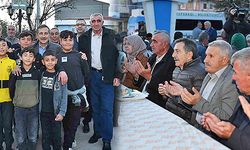 Alpu'da iftar sofrası kuruldu... Ahmet Ataç vatandaşlar ile bir araya geldi