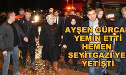 Ayşen Gürcan yemin etti hemen Seyitgazi'ye yetişti