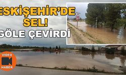 Eskişehir'de sel! Evleri ve arazileri su bastı