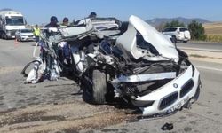 Afyon'da feci kaza! 1 ölü, 1 ağır yaralı