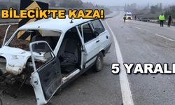 Bilecik'te kaza! 5 yaralı