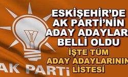 Eskişehir'de AK Parti'nin aday adayları belli oldu! İşte tüm aday adaylarının listesi