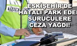 Eskişehir'de hatalı park eden sürücülere ceza yağdı!