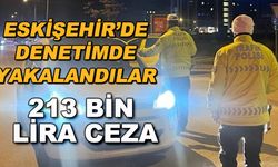 Eskişehir'de denetimde yakalandılar... 213 bin lira ceza