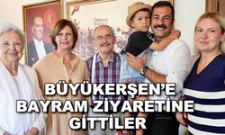 Büyükerşen'e bayram ziyaretine gittiler