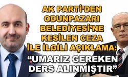 AK Parti'den Odunpazarı Belediyesi'ne kesilen ceza ile ilgili açıklama: "Umarız gereken ders alınmıştır"