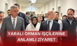 Yaralı orman işçilerine destek ziyareti