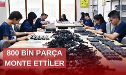 6 ayda 800 bin parça monte ettiler