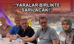 Yangın felaketinin acısına ortak oldular