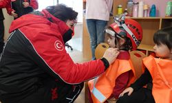 Miniklere afet bilinci öğretildi