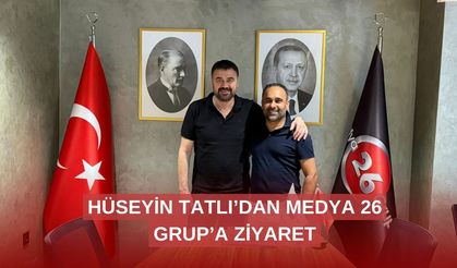 Ünlü şarkıcı Tatlı’dan Medya 26 Grup’a ziyaret