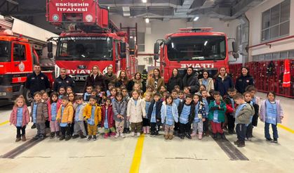 Minikler Sivil Savunma Günü’nde hem öğrendi hem eğlendi