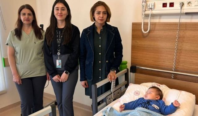 6 aylık bebek Eskişehir Şehir Hastanesi'ndeki tedaviyle sağlığına kavuştu
